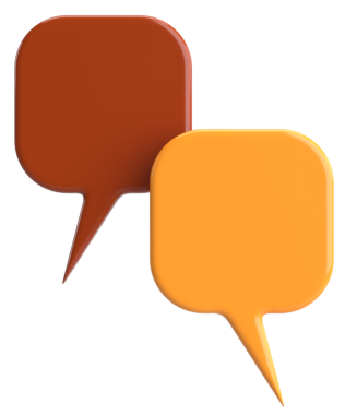 Konuşma balonu. Sohbet balonu. 3B illüstrasyon.