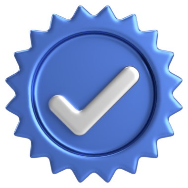 3 boyutlu onay kutusu. İşaretle. 3B illüstrasyon.