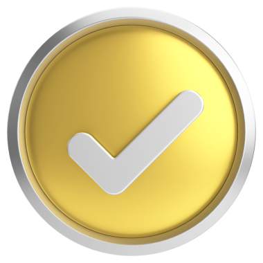 3 boyutlu onay kutusu. İşaretle. 3B illüstrasyon.