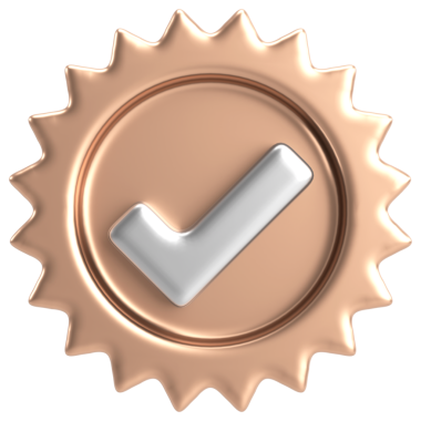 3 boyutlu onay kutusu. İşaretle. 3B illüstrasyon.