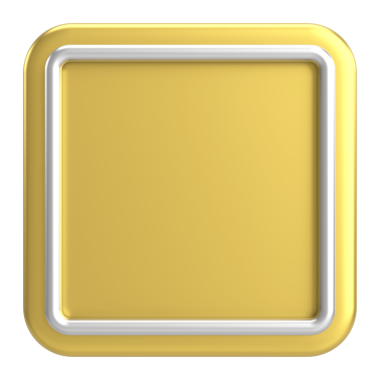 Üç boyutlu dikdörtgen düğme. Boş tuş. 3B illüstrasyon.