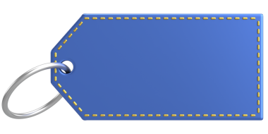 Fiyat etiketi Fiyat etiketi 3B illüstrasyon.