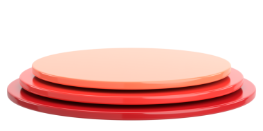 Ürün sergisi. Ürün podyumu. 3B illüstrasyon.