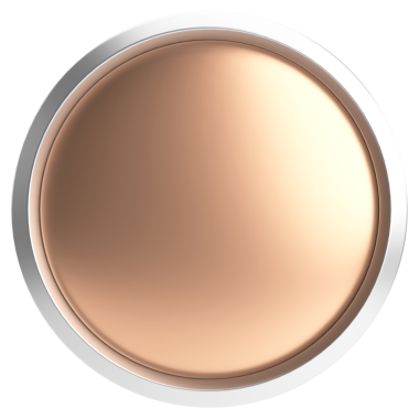 Üç boyutlu daire düğmesi. Boş tuş. 3B illüstrasyon.