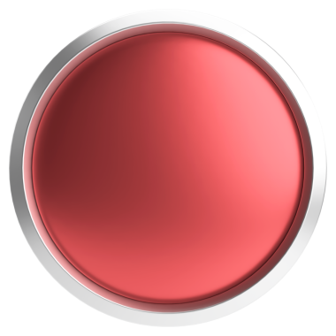 Üç boyutlu daire düğmesi. Boş tuş. 3B illüstrasyon.