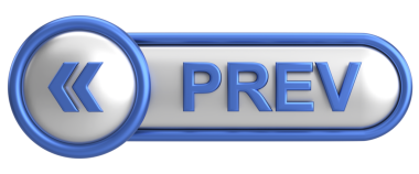 Önceki düğme. Arka düğme. 3B illüstrasyon.