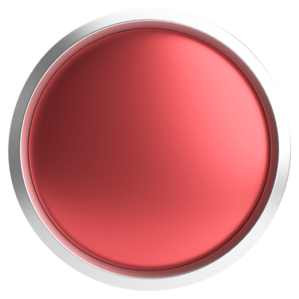 Üç boyutlu daire düğmesi. Boş tuş. 3B illüstrasyon.