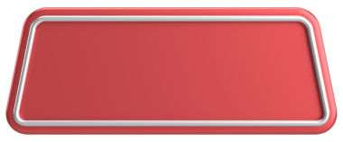 Üç boyutlu düğme. Boş tuş. 3B illüstrasyon.