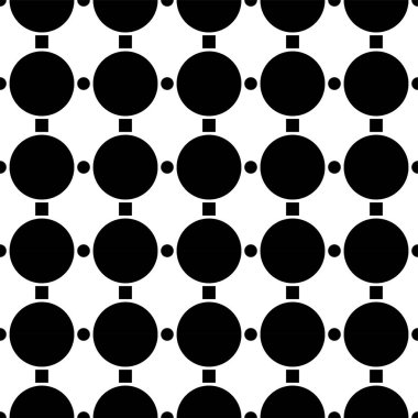 Klasik monokrom minimalist, dikişsiz nokta deseni. Vektör illüstrasyonu.