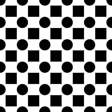 Klasik monokrom minimalist, dikişsiz nokta deseni. Vektör illüstrasyonu.
