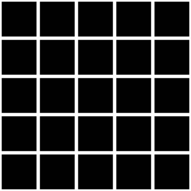 Kare Vektör illüstrasyonlu klasik monokrom minimalistik dikişsiz desen.