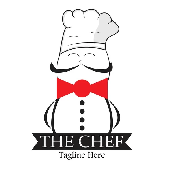 Modello Design Del Logo Dello Chef — Vettoriale Stock