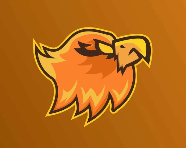 Illustrationsvektordesign Der Phoenix Esport Logo Vorlage Für Ihr Unternehmen Oder — Stockvektor