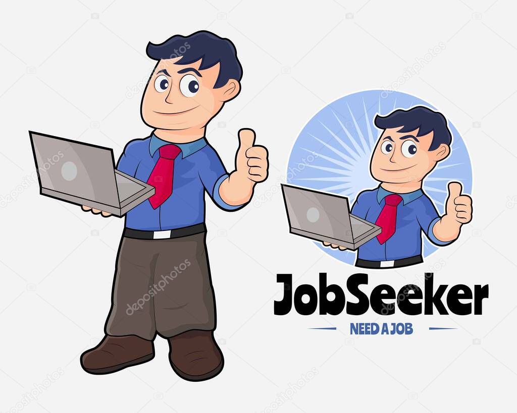 Illustration vector design of job seeker logo for your business or company