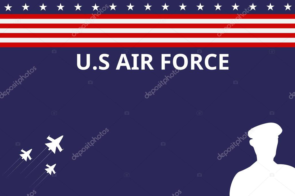 Illustration vector design of U.S Air Force