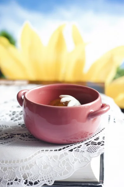 Cup of stuffed sticky rice balls — Stock Photo, Image