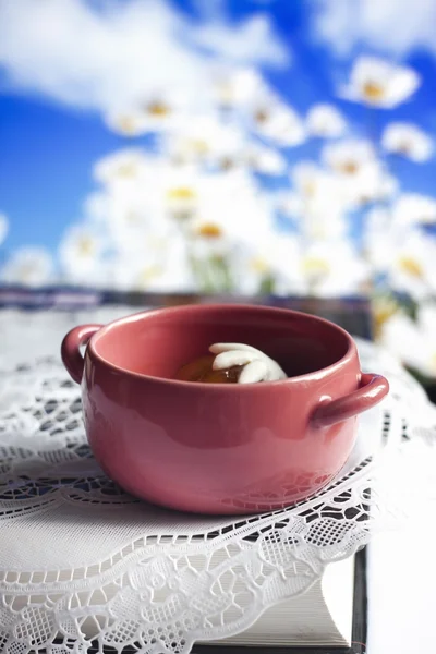 Cup of stuffed sticky rice balls — Stock Photo, Image