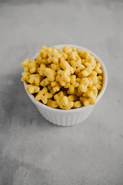 Miel Avoine Étoiles Céréales Petit Déjeuner Grain Entier Sain Vue — Photo