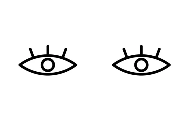 Απλή Διανυσματική Απεικόνιση Ανοιχτών Ματιών — Διανυσματικό Αρχείο