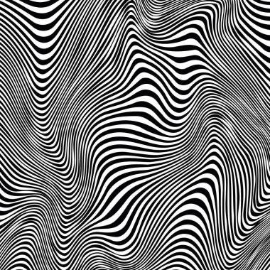 Siyah ve beyaz basit soyut çizgiler vektör çizimi