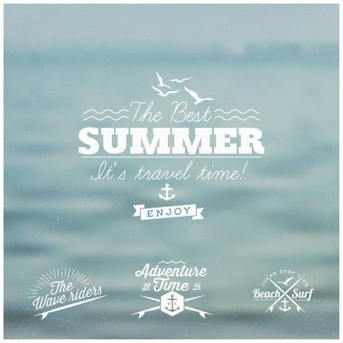 retro öğeler kaligrafik yaz tasarımları için