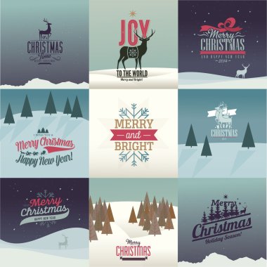 Vintage styled Christmas Cards
