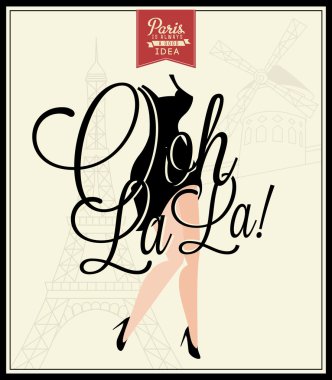 ooh la la! -yaratıcı tipografi mesaj