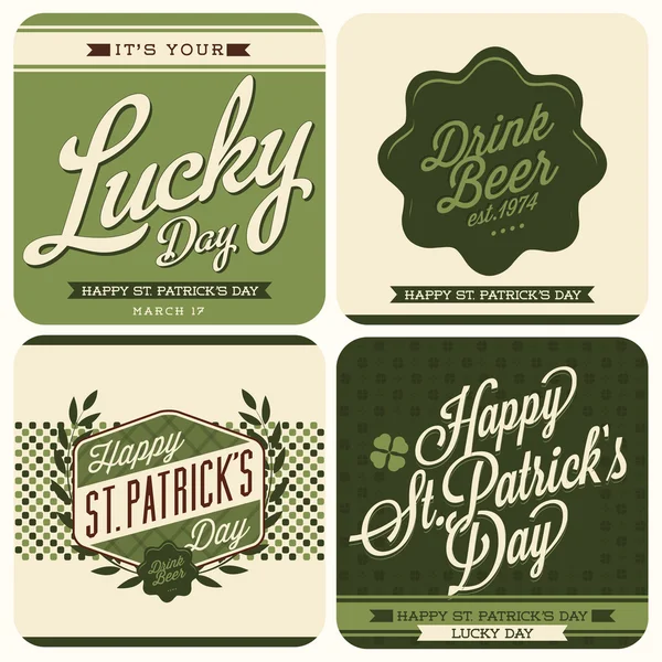 Saint Patricks Day Designs — Stock Vector