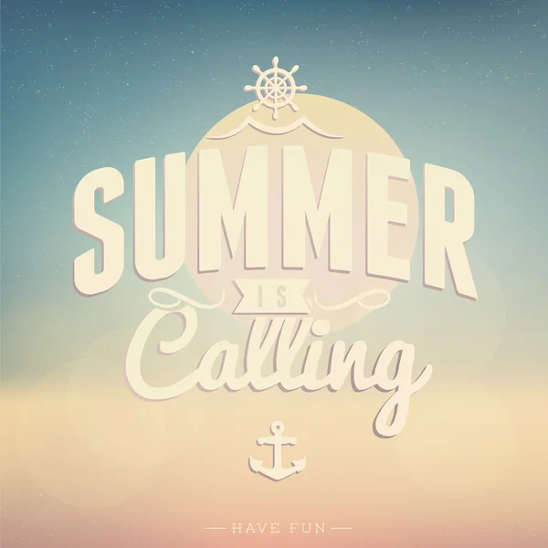 Summer is calling — Stock Vector