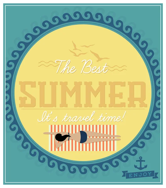 El mejor verano ! — Vector de stock