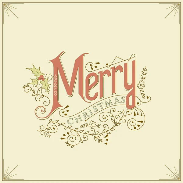 Vintage christmas card — Stockvector