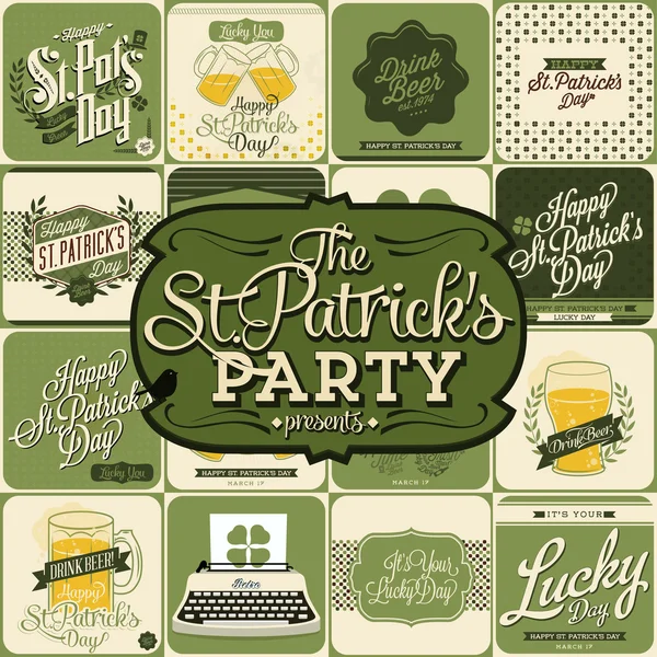 Saint patricks dia design —  Vetores de Stock