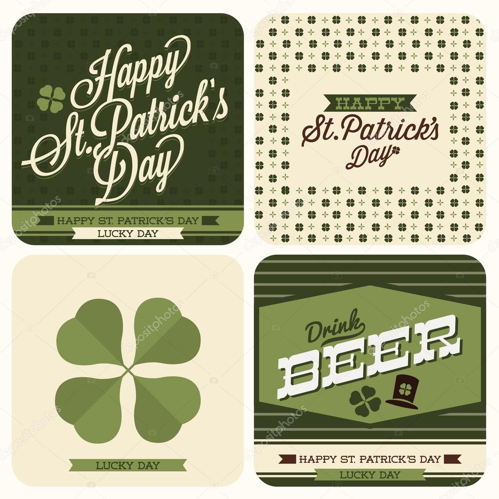 Set of St. Patrick's day cards