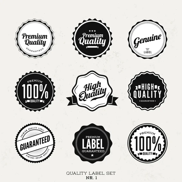 Premium quality labels, emblems — Stock Vector