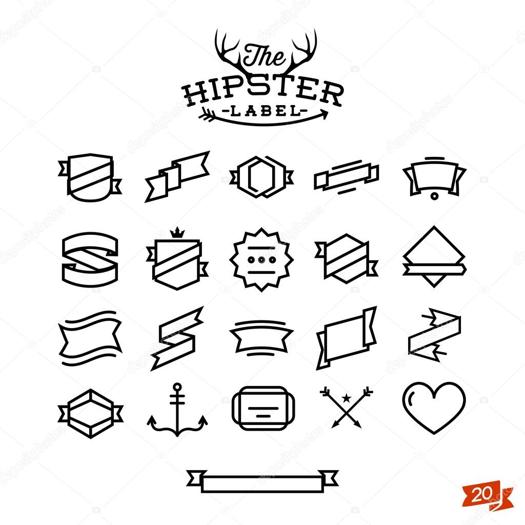 Hipster Icon Label Badge Sticker Wow All You Need Stock Vector Image By C Nokastudio 62823701