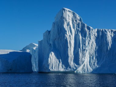 huge iceberg in water clipart