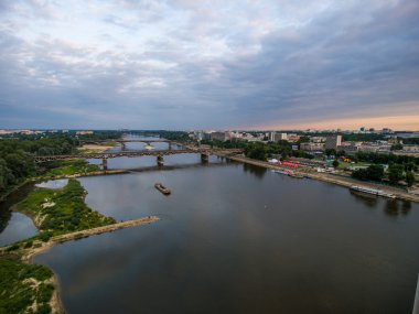 wisla Nehri Varşova içinde köprüler