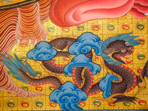 Αρχαία ζωγραφική thangka βουδιστής — Φωτογραφία Αρχείου