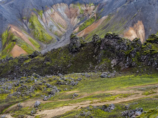Landmannalaugar fjallabak 自然保护区 — 图库照片