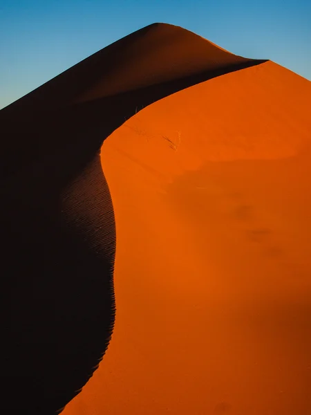 Písečné duny v poušti sahara — Stock fotografie