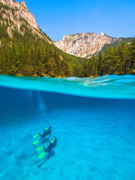 Dalış Gruner see, Avusturya — Stok fotoğraf