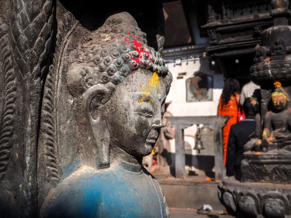 Buddhovo hlavu - Nepál — Stock fotografie