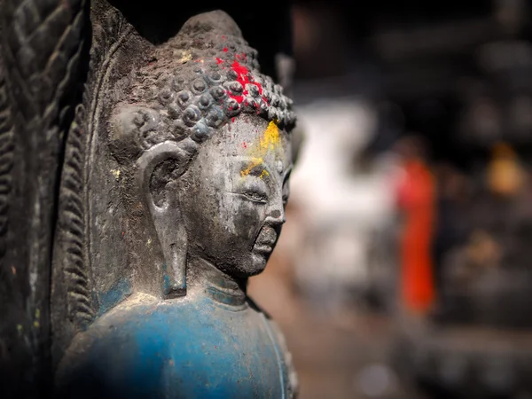 La testa di Buddha - Nepal — Foto Stock