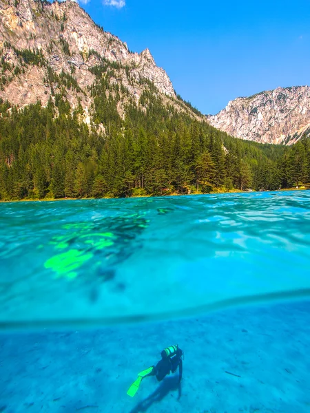 Dalış Gruner see, Avusturya — Stok fotoğraf