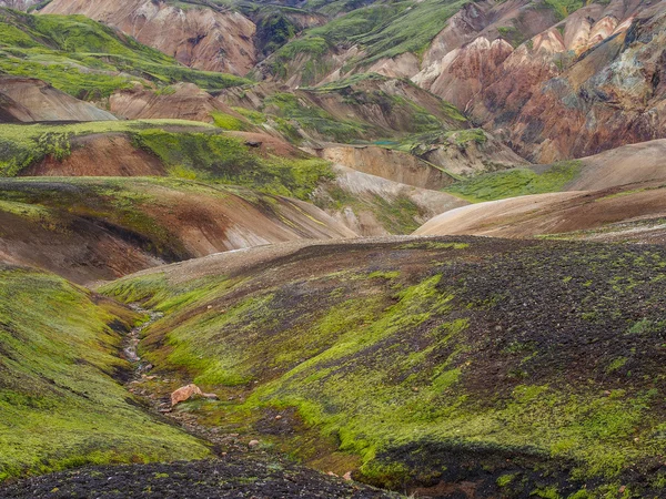 Landmannalaugar fjallabak 自然保护区 — 图库照片