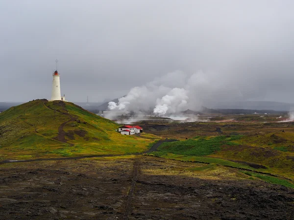 Geotermální pole gunnuhver — Stock fotografie