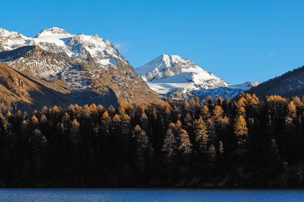 Paesaggio montano vicino a Saint Moritz — Foto Stock