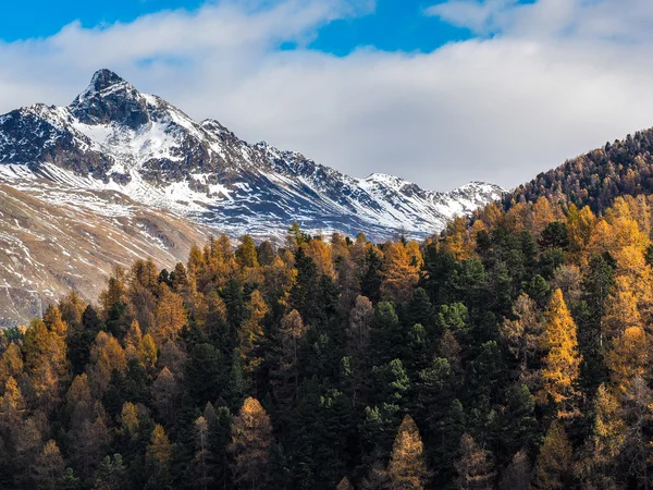 Paesaggio montano vicino a Saint Moritz — Foto Stock