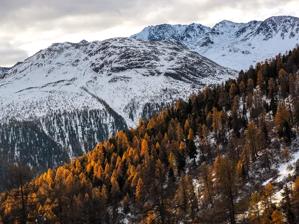 Paisagem montanhosa perto de Saint Moritz — Fotografia de Stock