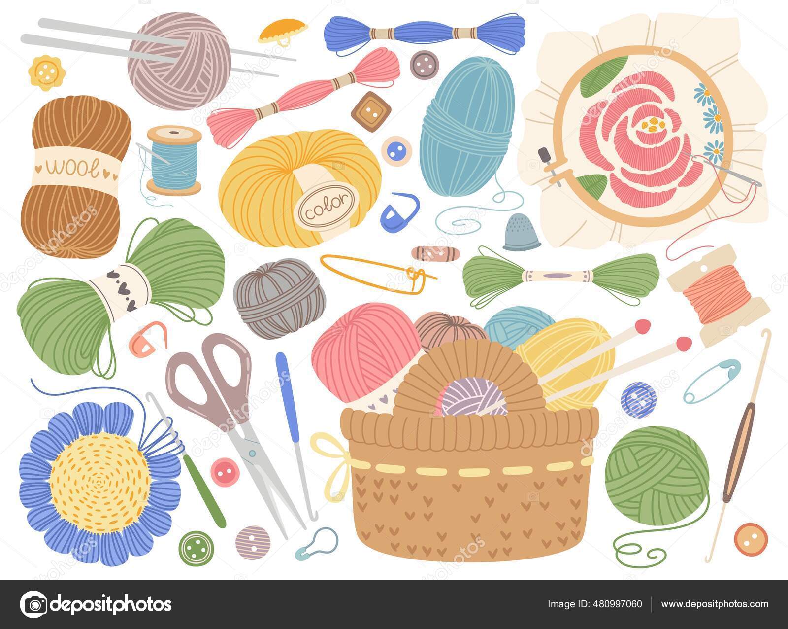 Sewing Supplies (Instant Download) -   Sewing art, Sewing supplies,  Cartoon sewing